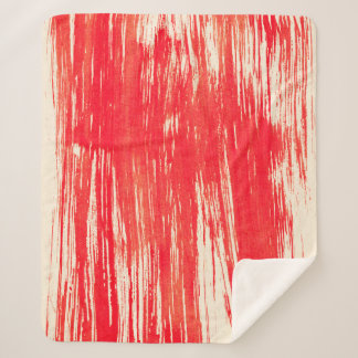 Abstrakter roter Hintergrund in Aquarellfarben Sherpadecke