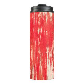 Abstrakter roter Hintergrund in Aquarellfarben Thermosbecher
