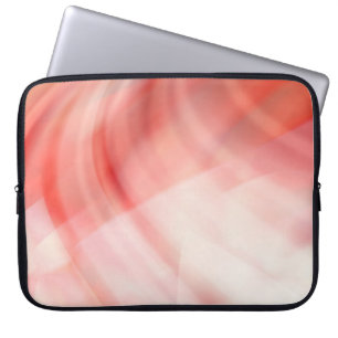 abstrakter roter und rosa Hintergrund mit weißen R Laptopschutzhülle