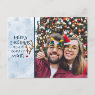 Abstrakter Rotnasen-Rentier, von Fehlern Feiertagspostkarte