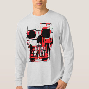 Abstrakter Schädel in lebhaften Farben T-Shirt