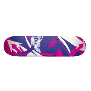 Abstrakter Schädel Skateboard