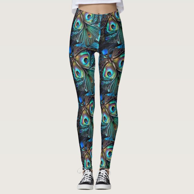 Abstrakter Schmetterling2 Leggings (Vorderseite)
