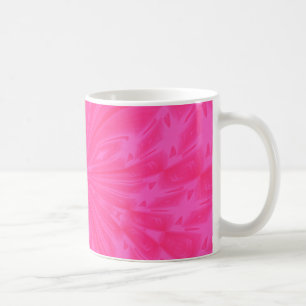 Abstrakter Schmetterling Bright Pink Kaffee Tasse