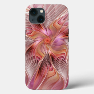 Abstrakter Schmetterling Bunte Fantasy-Fraktal-Kun iPhone Hülle