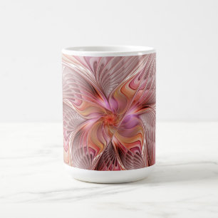 Abstrakter Schmetterling Bunte Fantasy-Fraktal-Kun Kaffeetasse