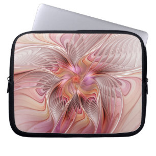 Abstrakter Schmetterling Bunte Fantasy-Fraktal-Kun Laptopschutzhülle