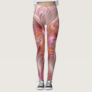 Abstrakter Schmetterling Bunte Fantasy-Fraktal-Kun Leggings