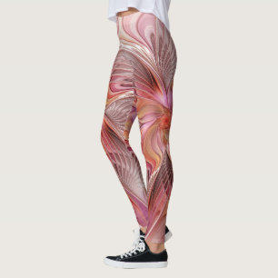 Abstrakter Schmetterling Bunte Fantasy-Fraktal-Kun Leggings