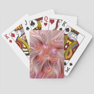 Abstrakter Schmetterling Bunte Fantasy-Fraktal-Kun Spielkarten