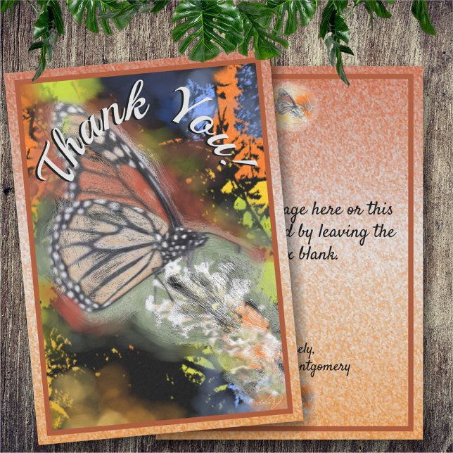 Abstrakter Schmetterling Dankeskarte (Von Creator hochgeladen)