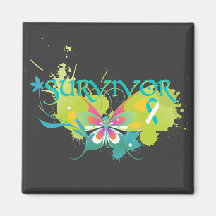 Abstrakter Schmetterling Magnet