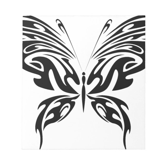 Abstrakter Schmetterling Notizblock (Vorderseite)