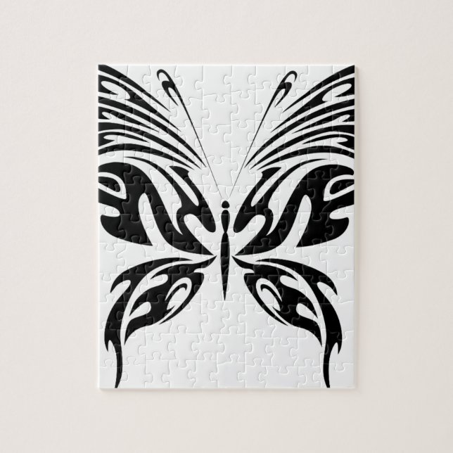 Abstrakter Schmetterling Puzzle (Vertikal)