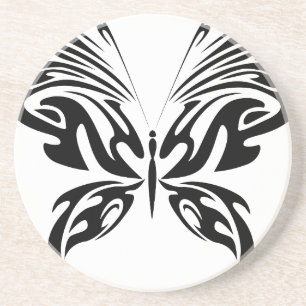 Abstrakter Schmetterling Sandstein Untersetzer