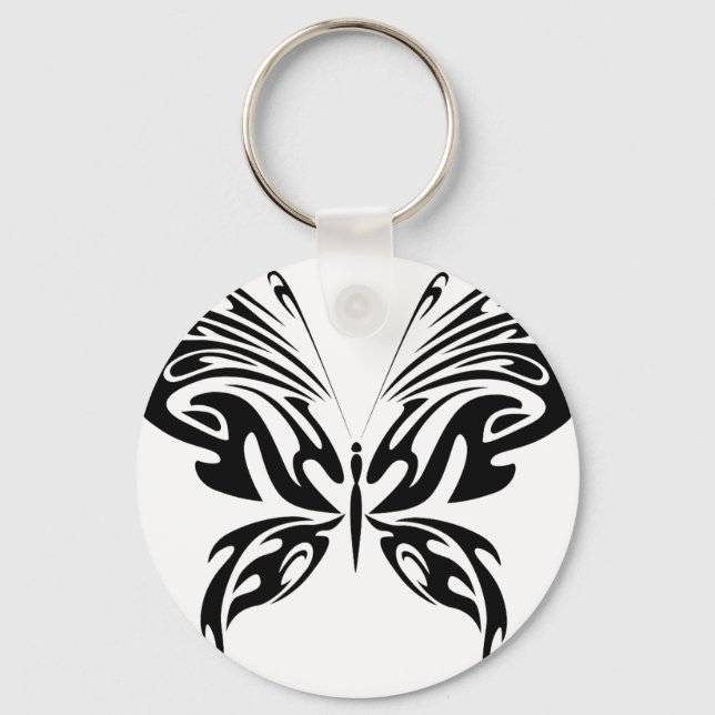 Abstrakter Schmetterling Schlüsselanhänger (Vorderseite)