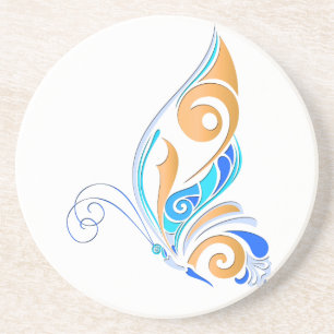 Abstrakter Schmetterling Untersetzer