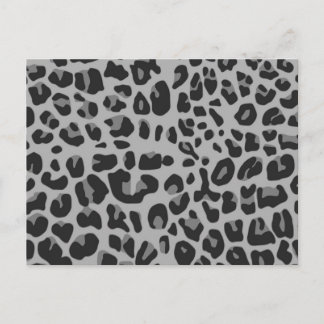 Abstrakter Schwarz-weißer Hipster Cheetah Animal P Postkarte
