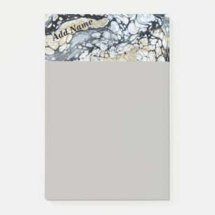 Abstrakter, schwarzer persönlicher Post - Anmerkun Post-it Klebezettel