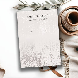 Abstrakter Silber-Regen-2-Stuhlererd-Anzeige Visitenkarte