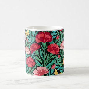 Abstrakter skandinavischer Nelken-Kaffeebecher Kaffeetasse