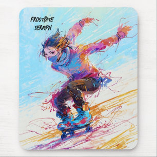 Abstrakter Skater Mousepad