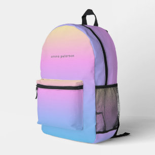 Abstrakter Sommer Sonnenuntergang Blick Gradient Bedruckter Rucksack
