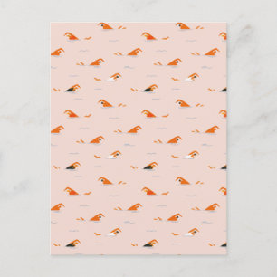 Abstrakter Sommerpool Feiertagspostkarte