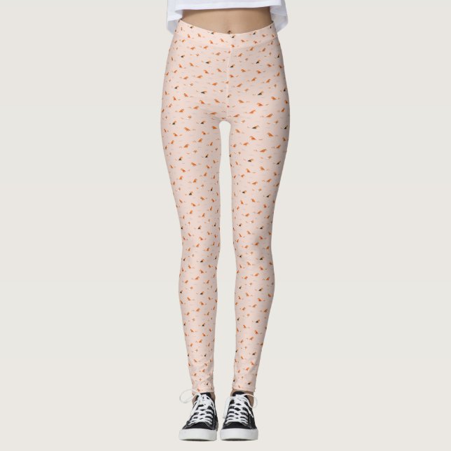 Abstrakter Sommerpool Leggings (Vorderseite)