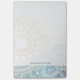 Abstrakter Sonnenaufgang des ausführlichen Post-it Klebezettel