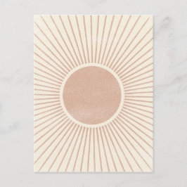 Abstrakter Sonnenbrand Postkarte