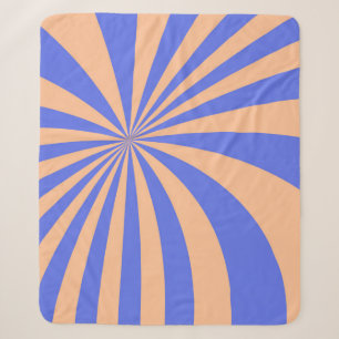 Abstrakter Sonnenbrust-Muster-Hintergrund. blau Sherpadecke