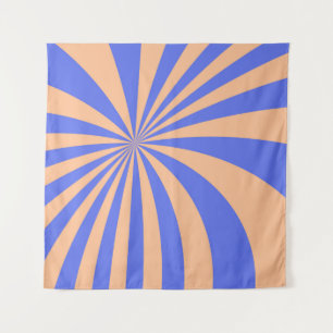 Abstrakter Sonnenbrust-Muster-Hintergrund. blau Wandteppich