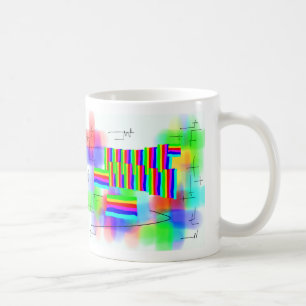 abstrakter Sonnenuntergang Kaffeetasse