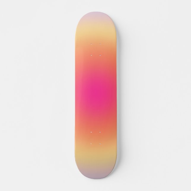 Abstrakter Sonnenuntergang Skateboard (Vorne)
