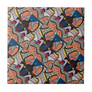 Abstrakter spanischer Stil Fliese