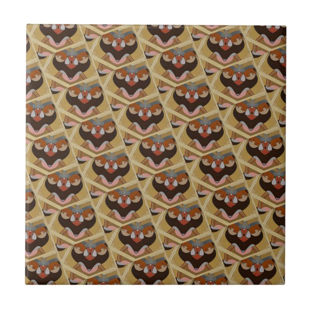 Abstrakter spanischer Stil Fliese (Vorderseite)