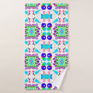 Abstrakter Spaß. Farbformate pattern.abs Badehandtuch