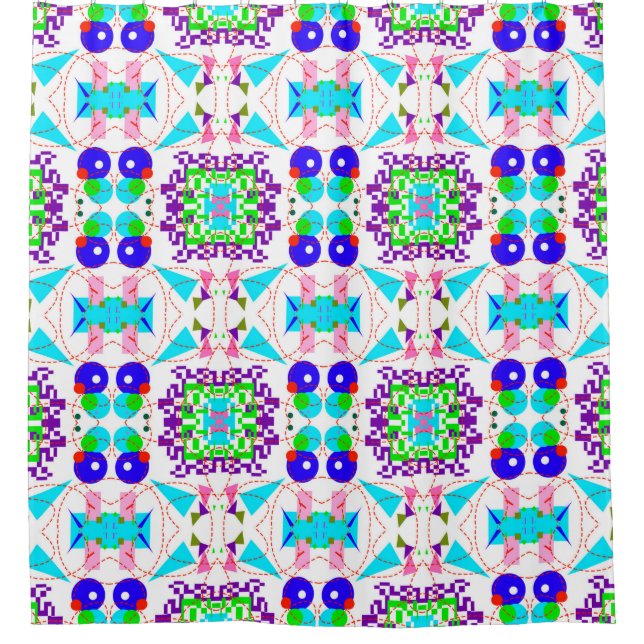 Abstrakter Spaß. Farbformate pattern.abs Duschvorhang (Vorderseite)