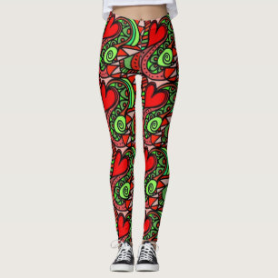Abstrakter Spaß Farbige Leggings