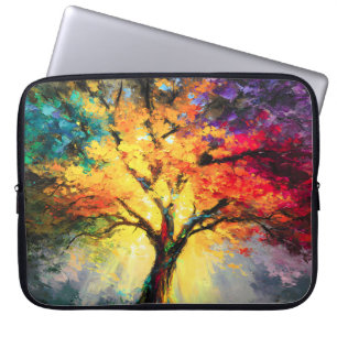 Abstrakter spiritueller Naturbaum des Lebens Laptopschutzhülle