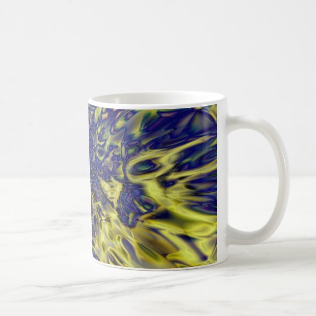 Abstrakter Splint-Hintergrund Kaffeetasse (Rechts)