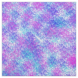 Abstrakter Spritzer in Rosa, Blau und Aqua Stoff