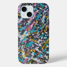 Abstrakter Spritzer in Schwarz- und Mehrfarben Case-Mate iPhone Hülle