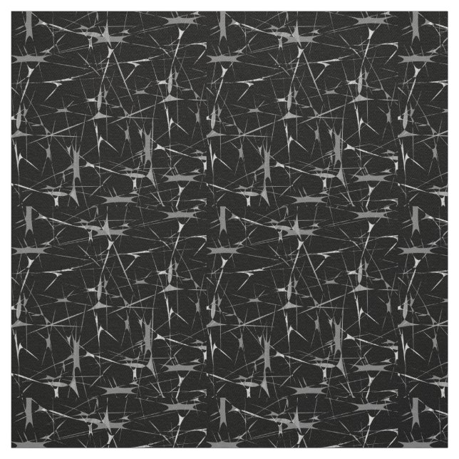 Abstrakter Spritzer in Schwarzweiß Stoff (Muster)