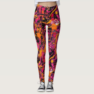 Abstrakter Spritzer Leggings