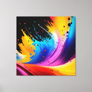 Abstrakter Spritzer Malerei Canvas Leinwanddruck