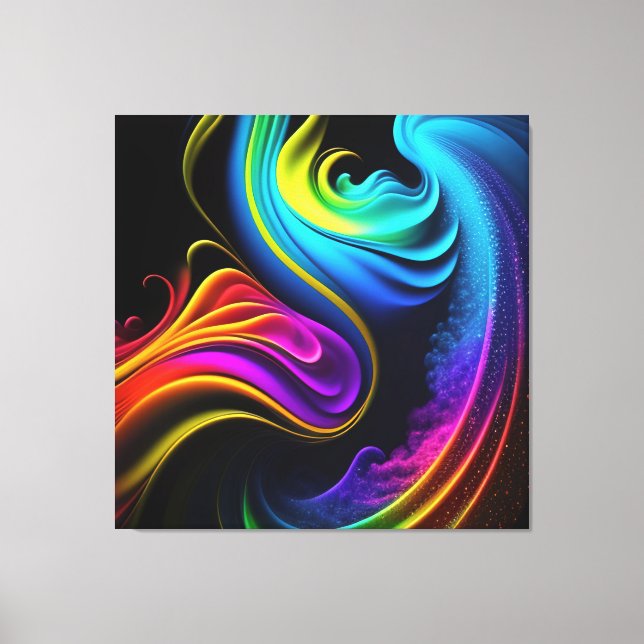 Abstrakter Spritzer Malerei Canvas Leinwanddruck (Vorderseite)