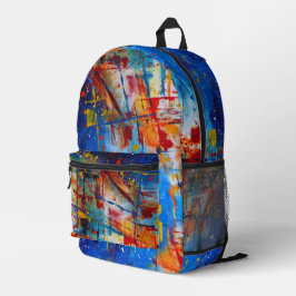 Abstrakter Spritzer Paint Bedruckter Rucksack