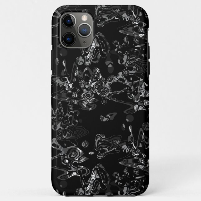 Abstrakter Spritzer Pinsel modern im Designstil Case-Mate iPhone Hülle (Rückseite)